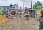 Pengecoran Jalan TMMD ke-126 Kodim 1421/Pangkep Capai 70 Persen, Warga Tamarupa Antusias Sambut Pembangunan