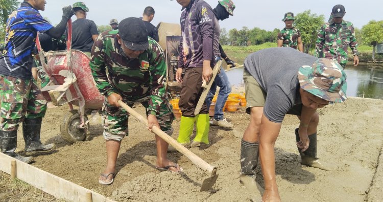 Dorong Percepatan TMMD, Dandim Pangkep Turun Langsung Cek Pengerjaan Jalan di Tamarupa